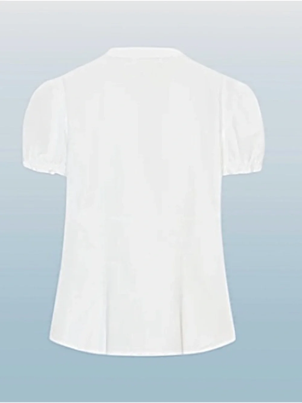 🆕- ZARA White Cotton Ruffle Front Fitted Top. Size: small